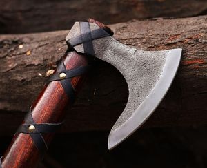 Hache de fendeur à tête en acier forgé, manche en bois, lame de 4 pouces, outil de fendeur d'arbres - Product Image 5