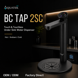 Dispensador de Agua Fría y Caliente Bajo Fregadero Hecho en Taiwán con Grifo con Sensor Premium BC TAP y Enfriamiento por Compresor para Cocina - Product Image 1