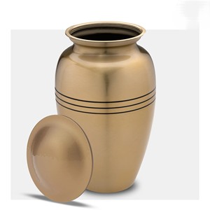 Metal Urn Style <b>Decorative</b> <b>Vase</b> With Cover Home Interior Accent - Product Image 6