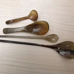 ช้อนเขาควายคอมโบ4-ฮอร์นช้อนแฮนด์เมดของที่ระลึกสไตล์สัตว์ฮวงจุ้ย - Product Image 2