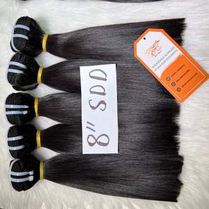 Large Quantity <b>Cheap</b> Human Hair Weft Bone Straight Natural Vietnamese Hair <b>Extensions</b> Short - Product Image 2