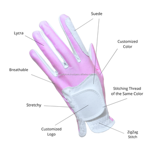 High Quality Custom Left-Hand <b>Suede</b> Golf <b>Glove</b> for Men's & Women's Sports Including Other Sports <b>Gloves</b> - Product Image 2