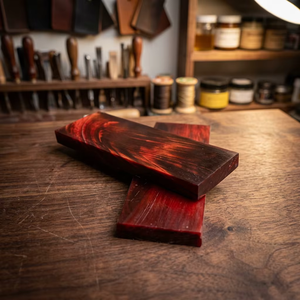 Polished Red Wood Rectangle Scales For Handicraft Home Decoration Natural Rustic Theme Durable Material - Product Image 2