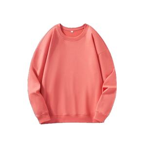 2025 tout nouveau 100% coton hommes sweat col rond pull mince hommes sans capuche sweats décontracté couleur unie pour homme sweat - Product Image 1