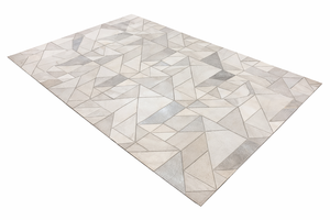 Tapis en cuir imperméable antidérapant à motif floral moderne, en velours bouclé/coupe, avec envers en jute, pour usage domestique et extérieur - Product Image 5