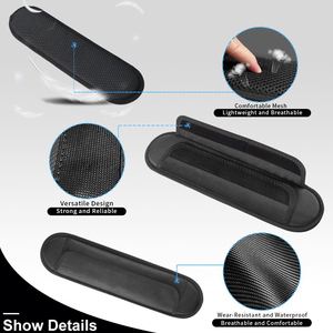 Wholesale Black Pearl Cotton Bass Guitar Shoulder Strap <b>Pad</b> Comfortable Polyester Oval <b>Cushion</b> Relieves Discomfort - Product Image 3