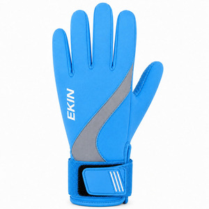 Gants de sports nautiques EKIN, en cuir PU, antidérapants, avec sangle de poignet réglable, unisexe, bleu - Product Image 2