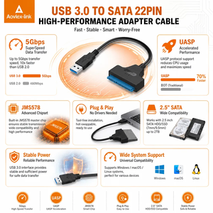 <span class=keywords><strong>Cable</strong></span> Adaptador <span class=keywords><strong>USB</strong></span> 3.0 <span class=keywords><strong>a</strong></span> SATA <span class=keywords><strong>de</strong></span> 22 Pines para Discos Duros SATA <span class=keywords><strong>de</strong></span> 2.5 Pulgadas, Adaptador <span class=keywords><strong>de</strong></span> <span class=keywords><strong>Disco</strong></span> <span class=keywords><strong>Duro</strong></span> <span class=keywords><strong>Externo</strong></span>, <span class=keywords><strong>Cable</strong></span> <span class=keywords><strong>USB</strong></span> 3.0 <span class=keywords><strong>a</strong></span> SATA - Product Image 4