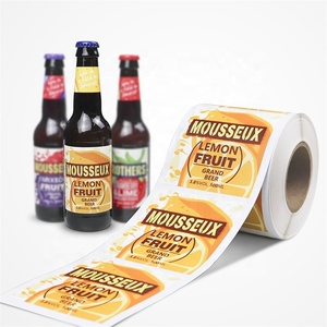 Tùy Chỉnh Kết Cấu Giấy Vàng Foil Stamping Chai Rượu Vang Không Thấm Nước Nhãn Embossment Nhãn Cho Chai Thủy Tinh - Product Image 4