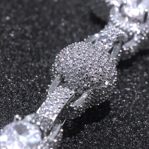 Collar de Lujo con Moissanita en Forma de Flor y Trébol, Cadena con Incrustaciones de Diamantes, Joyería de Moda para Mujer, Estilo Hip Hop, Ideas de Regalo - Product Image 5