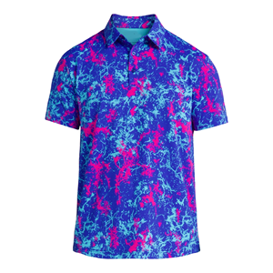 Export Oriented Summer Season Men's Casual Printed Knitted Breathable for Shirts Short Sleeve Turn-down Collar BD - Product Image 3