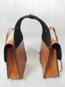 Premium Quality Western Leather Hand Tooled Saddle Bag with Steel Hardware Available At Competitive Price - Product Image 4