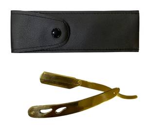 Morje Surgical Stainless Steel Straight <b>Razor</b> for Men Barber Shop Use <b>Single</b> <b>Blade</b> Shaving Tool Black Silver Gold Finish - Product Image 4