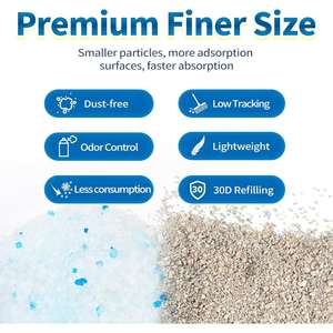 ทรายแมวคริสตัล Made4Pets 44 ปอนด์ ไม่จับตัวเป็นก้อน ควบคุมกลิ่น น้ำหนักเบา ฝุ่นน้อย สำหรับแมว - Product Image 2