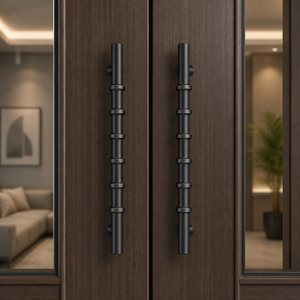 Luxury Main <b>Door</b> Entrance <b>Handle</b> in PVD Gold, Rose Gold & Black Finish | Stainless Steel Long <b>Pull</b> <b>Handle</b> for Wooden, Glass <b>Door</b> - Product Image 4