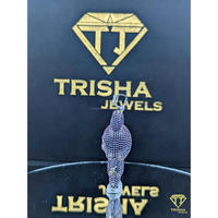 Pendentif Labubu Iced Out en Moissanite, Bijou Hip Hop de Luxe Certifié GIA, Éclatant et Tendance, Trisha Jewels, Cadeau