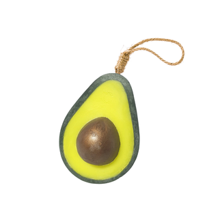 Savon artisanal en forme d'avocat avec corde, design créatif en forme de fruit, savon solide pour le bain, savon parfumé fait main, étiquette personnalisée avec logo sur mesure - Product Image 1