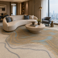 Tapis Axminster de luxe, tapis d'hôtel, tapis mural, tapis commercial pour la décoration des chambres d'hôtel 5 étoiles