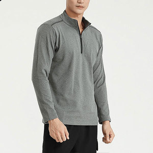 <b>Men's</b> Winter Quarter <b>Zip</b> Slim Fit Long Sleeve Print Sweatshirt with Pocket Stand Collar Woven Fabric Lightweight Hip Hop Style - Product Image 4