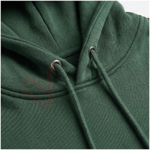 Ensemble de survêtement unisexe vert à manches longues, à capuche, couleur unie, coupe décontractée, pour l'automne, 100% coton respirant, pantalon à cordon de serrage - Product Image 4