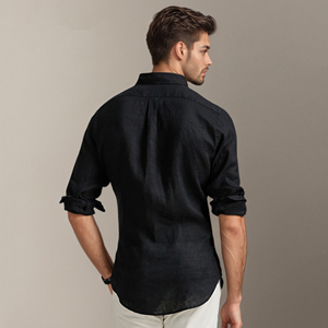 Wrinkle Free Breathable Men's Casual <b>Shirt</b> 100% Polyester Summer Good Quality - Product Image 4