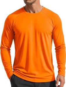 Men's Summer Breathable Casual Terry Fabric Long Sleeve Rash Guard Swim Shirt and Shorts 2-Piece Swimwear <b>Set</b> - Product Image 4