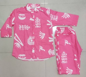 ชุดเสื้อผ้า2ชิ้นสำหรับผู้หญิงเสื้อผ้าลำลองผ้ามัสลินแห้งเร็วเสื้อผ้าสำหรับฤดูใบไม้ผลิฤดูร้อน - Product Image 5
