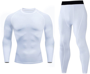 Vêtements de yoga et de fitness personnalisés en gros, collants de compression de course personnalisés pour hommes, ensembles de sport et de gym pour l'entraînement et la course, tenues de sport. - Product Image 5