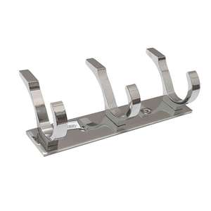 3 Pin Aluminium <b>Wall</b> <b>Hook</b> Rack Premium Quality SS203 Stainless Steel Multipurpose Organizer for Bathroom Kitchen Bedroom Living - Product Image 1