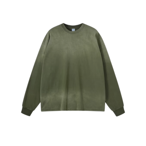 Sweat-shirt pour homme, couleur unie, coupe ample, mélange de coton, confortable, style streetwear, fabrication sur mesure - Product Image 5