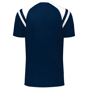 เสื้อฟุตบอลคอวีสีน้ำเงินกรมท่าสำหรับผู้ชาย แบรนด์ไฮไฟว์ แขนสั้น ระบายเหงื่อได้ดี ทรงปกติ สำหรับผู้ใหญ่ ใส่ได้ทุกฤดู - Product Image 2