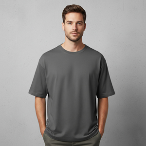 Wholesale Hot Selling 100% Cotton Men's T-Shirts High Quality Custom Printed Logo Loose Fit <b>Hip</b> Hop 180g Breathable - Product Image 3