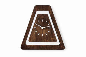 Wooden <b>Wall</b> <b>Clock</b> Analog Modern Geometric Wood <b>Clock</b> for <b>Living</b> <b>Room</b>, Bedroom, Office and Kitchen, Minimalist Decorati - Product Image 3