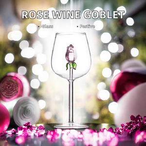 Verres à vin en cristal sans plomb personnalisés, design rose rose, faits à la main, en forme de flûte, capacité de 300 ml, pour les toasts de mariage, les fêtes nuptiales - Product Image 6