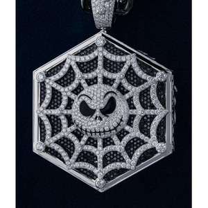 Mossanite VVS Hip-Hop Jewelry <b>Necklace</b> Round Cut Charm Pendant Iced Out Pendants 925 Sterling Silver - Product Image 4