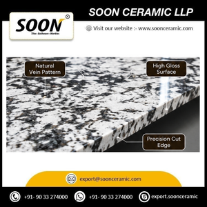 Mármol Calcita Pulido ALPINE WHITE-1 Ecológico con Vetas Negras, Blancas y Verdes, Gran Losa, Diseño 3D, para Pared de Sala de Estar Moderna - Product Image 3