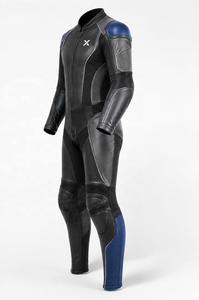 Combinaison de moto en cuir Stretch-Zone |   Noir Bleu |   Fabricant OEM ODM |   Qualité de conception haut de gamme | Vêtements de course - Product Image 2