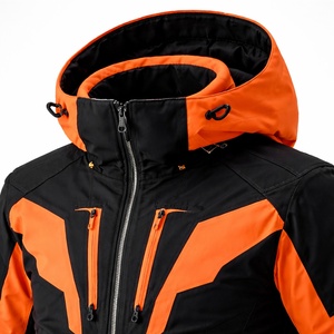 OEM <b>Ski</b> <b>Jacket</b> Black <b>Orange</b> Waterproof Breathable Insulated Winter <b>Jacket</b> Supplier Bulk Custom Manufacturer - Product Image 2