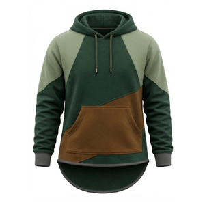 เสื้อฮู้ดดี้ขนแกะผ้าฝ้าย 100% สำหรับผู้ชาย พิมพ์โลโก้ได้ตามต้องการ ทรงยาว หนานุ่ม อุ่นสบายสำหรับฤดูหนาว เป็นมิตรต่อสิ่งแวดล้อม ระบายอากาศได้ดี มีกระเป๋า - Product Image 1