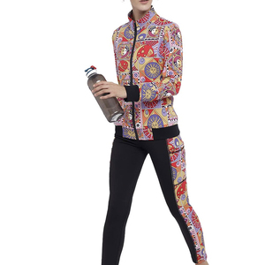 Women Sublimation Tracksuit Performance Sportswear <b>Jacket</b> and Pants Set with Quick Dry Fabric - Product Image 2