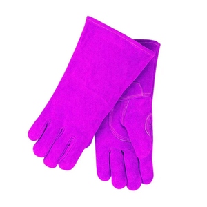 Guantes de Soldadura de Cuero Reforzado, Protección Industrial para las Manos, Forro de Espuma, Guantes para Barbacoa, Horno y Panadería - Product Image 3