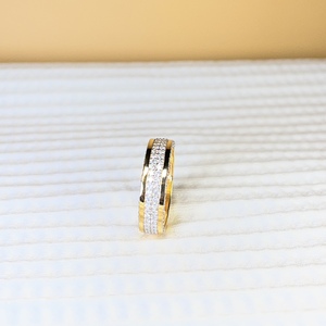 Anillo de Diamantes de Corte Brillante Redondo para Hombre, Certificado IGI, Cultivado en Laboratorio, Oro Amarillo de 14k, Regalo de Compromiso y Aniversario, Estilo Clásico - Product Image 1