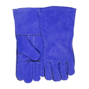 Gants de soudure en cuir de vachette pleine fleur, doublure en polaire de coton, résistants, ignifuges, usage général - Product Image 5