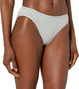 Culottes taille moyenne pour femmes, qualité supérieure, gris uni, sans couture, en coton tricoté, style basique, vente en gros 2026 - Product Image 1