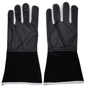 Gants de soudage TIG en cuir de vachette et caoutchouc, imperméables, anti-coupure, de protection pour la construction - Product Image 1