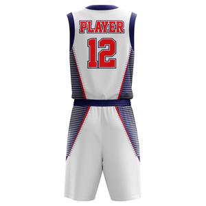 Ensemble de maillots de basket-ball unisexe à manches longues, respirant, anti-humidité, en polyester, coupe personnalisée, pour équipe, 12 couleurs (blanc, rouge, bleu), numérique - Product Image 3
