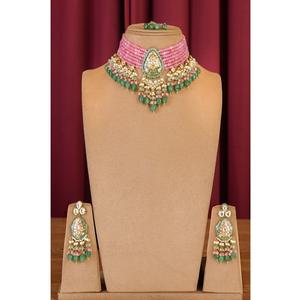 ชุดสร้อยคอประดับมอยส์ซาไนต์ชุบทองเหลืองคุณภาพดีไซน์สวยงาม พร้อมต่างหูแบบติกก้า คอลเลคชั่นคลาสสิกสำหรับงานปาร์ตี้สำหรับผู้หญิง - Product Image 1