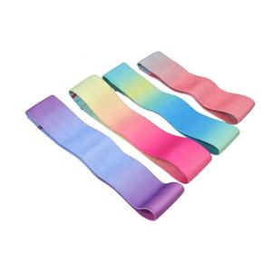 new high quality top Custom color thick <b>workout</b> <b>bands</b> exercise hip circle booty fabric resistance <b>bands</b> set - Product Image 4