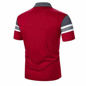 Polo pour homme, logo personnalisé OEM, polyester, manches courtes, uniforme de golf décontracté, polo tendance - Product Image 2