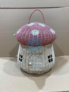 New trend rattan mushroom storage basket make in Vietnam with wholesale price for kid make in Vietnam with wholesale price - Product Image 4